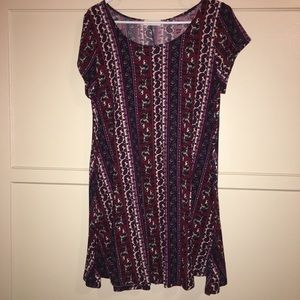 T-shirt Style dress paisley print
